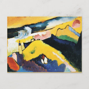 Kandinsky - Berg landschap met kerk Briefkaart