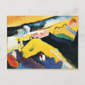 Kandinsky - Berg landschap met kerk Briefkaart (Voorkant)