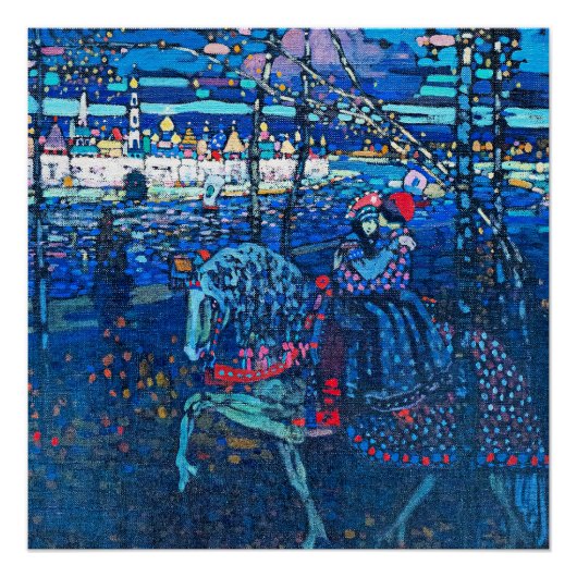 Kandinsky - Berijdend paar Perfect Poster (Voorkant)