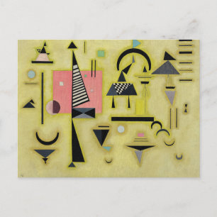 Kandinsky - Beslissende Roos, beroemd schilderij, Briefkaart