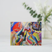 Kandinsky - Bild mit rotem fleck Briefkaart (Staand voorkant)