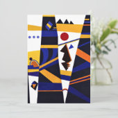 Kandinsky - Bindende, kleurrijke abstracte kunst Kaart (Staand voorkant)