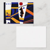 Kandinsky - Bindende, kleurrijke abstracte kunst Notitiekaartje (Voorkant / Achterkant)