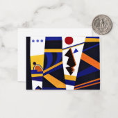Kandinsky - Bindende, kleurrijke abstracte kunst Notitiekaartje (Voorkant / Achterkant in situ)