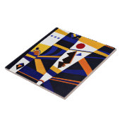 Kandinsky - Bindende, kleurrijke abstracte kunst Tegeltje (Zijkant)