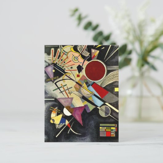 Kandinsky - Black accompanimant Briefkaart (Staand voorkant)