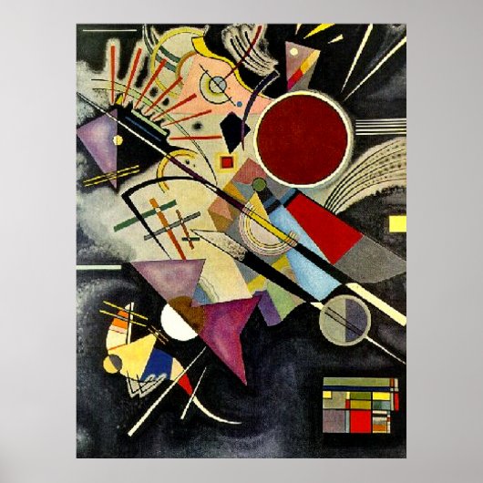 Kandinsky - Black accompanimant Poster (Voorkant)