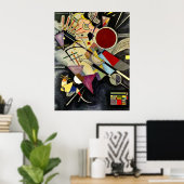 Kandinsky - Black accompanimant Poster (Thuiskantoor)