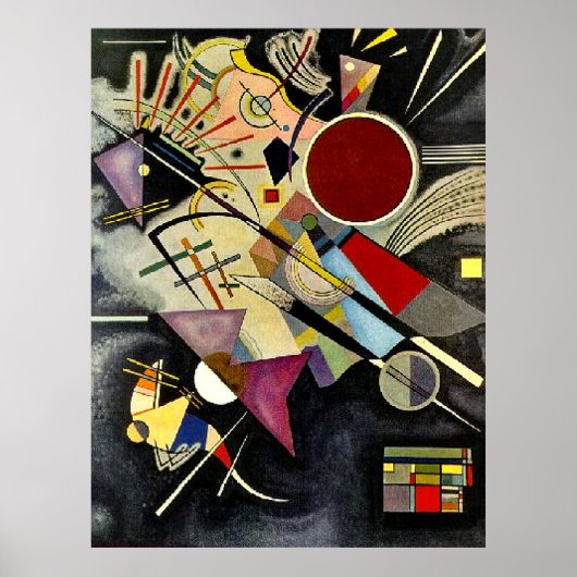 Kandinsky - Black accompanimant Poster (Voorkant)
