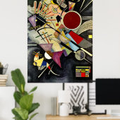 Kandinsky - Black accompanimant Poster (Thuiskantoor)