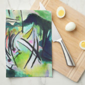 Kandinsky Black Arch Kitchen Towel Theedoek (Quarter Fold)