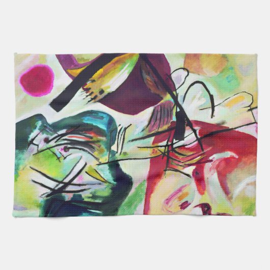Kandinsky Black Arch Kitchen Towel Theedoek (Horizontaal)