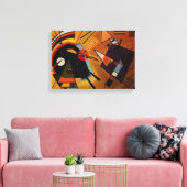 Kandinsky Black en Violet Canvas Afdruk (Insitu (Woonkamer))