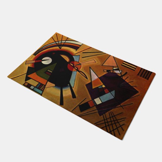 Kandinsky - Black en Violet, Deurmat (Schuin)