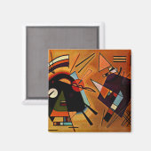 Kandinsky - Black en Violet, Magneet (Voorkant / Achterkant)