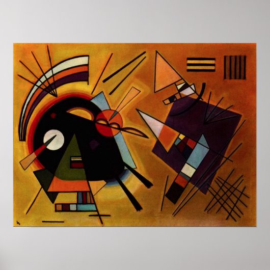 Kandinsky Black en Violet Poster (Voorkant)