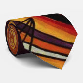 Kandinsky Black en Violet Stropdas (Opgerold)