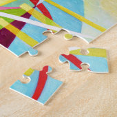 Kandinsky Black Grid Puzzle Legpuzzel (Zijkant)