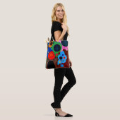 Kandinsky - Black Increasing, abstracte kunst, Tote Bag (Op model)