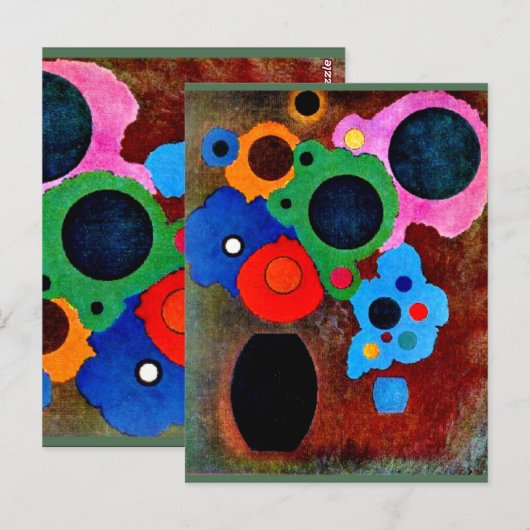 Kandinsky - Black Increasing, Briefkaart (Voorkant / Achterkant)