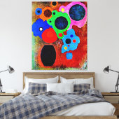 Kandinsky - Black Increasing Canvas Afdruk (Insitu (Slaapkamer))