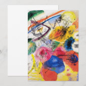 Kandinsky Black Lines Invitations Kaart (Voorkant / Achterkant)