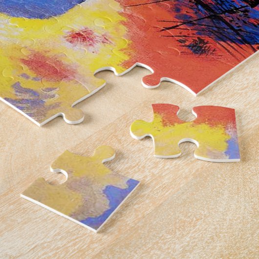 Kandinsky Black Lines Puzzle Legpuzzel (Zijkant)