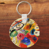 Kandinsky - Black Lines Sleutelhanger (Achterkant)