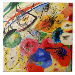 Kandinsky - Black Lines Tegeltje