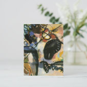 Kandinsky Black Spot Abstract Artwork Briefkaart (Staand voorkant)