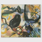 Kandinsky Black Spot Abstract Artwork Cadeaupapier (Vlak)