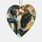 Kandinsky Black Spot Abstract Artwork Keramisch Ornament (Links)