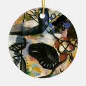 Kandinsky Black Spot Abstract Artwork Keramisch Ornament (Voorkant)