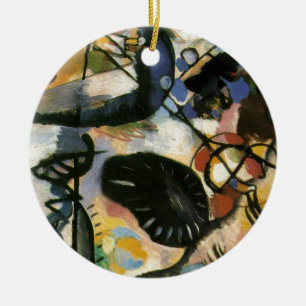 Kandinsky Black Spot Abstract Artwork Keramisch Ornament