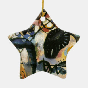 Kandinsky Black Spot Abstract Artwork Keramisch Ornament