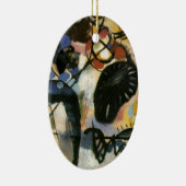 Kandinsky Black Spot Abstract Artwork Keramisch Ornament (Rechts)