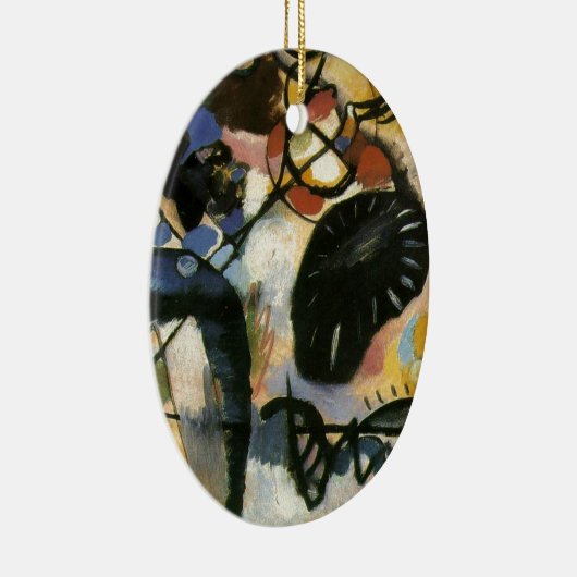 Kandinsky Black Spot Abstract Artwork Keramisch Ornament (Rechts)