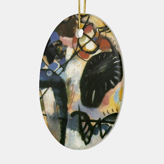 Kandinsky Black Spot Abstract Artwork Keramisch Ornament (Links)