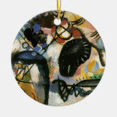 Kandinsky Black Spot Abstract Artwork Keramisch Ornament (Voorkant)