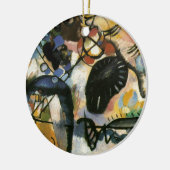 Kandinsky Black Spot Abstract Artwork Keramisch Ornament (Links)