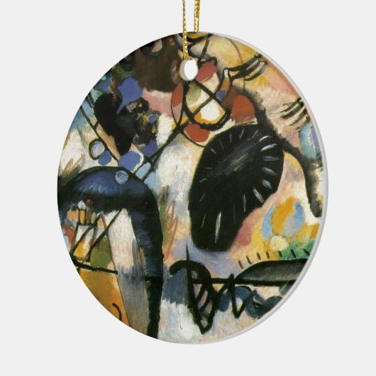 Kandinsky Black Spot Abstract Artwork Keramisch Ornament (Links)