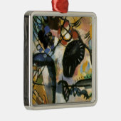 Kandinsky Black Spot Abstract Artwork Metalen Ornament (Rechts)