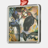 Kandinsky Black Spot Abstract Artwork Metalen Ornament (Links)