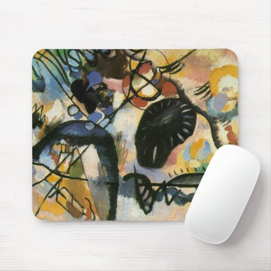 Kandinsky Black Spot Abstract Artwork Muismat (Met muis)