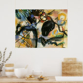 Kandinsky Black Spot Abstract Artwork Poster (Keuken)