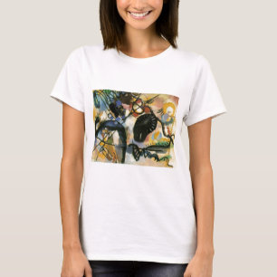 Kandinsky Black Spot Abstract Artwork T-shirt