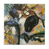 Kandinsky Black Spot Abstract Artwork Tegeltje (Voorkant)