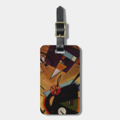Kandinsky Black Violet Bagagelabel (Voorkant verticaal)