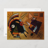 Kandinsky Black Violet Briefkaart (Voorkant / Achterkant)
