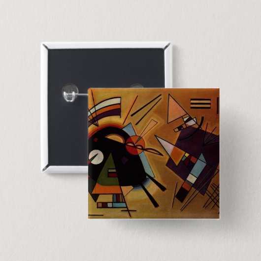 Kandinsky Black-violet Button (Voorkant /achterkant)